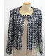Amélie Amélie - veste courte col arrondi - Dame - noir - XL-42 FR-T4
