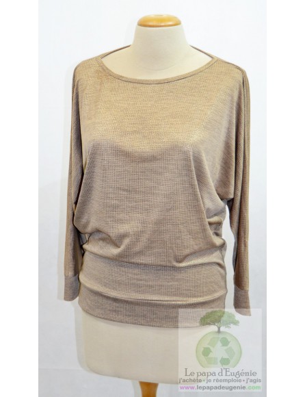 Amélie Amélie - blouse - Dame - or - XL-42 FR-T4
