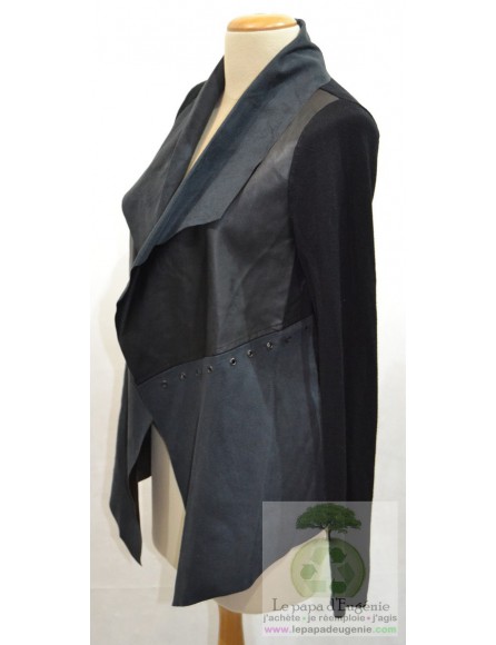 Stradivarius - cardigan - gilet mi-long - Dame - noir - S-36 FR-T1