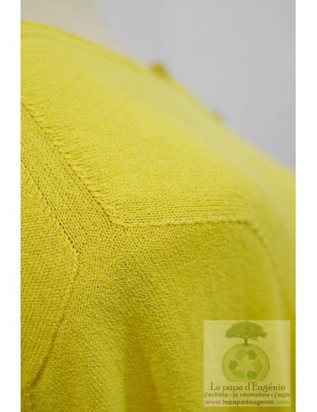 La fée maraboutée - cardigan - gilet - Dame - jaune - L-40 FR-T3