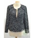 Fransa - veste courte col arrondi - Dame - gris - M-38 FR-T2