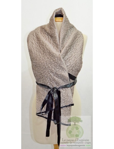 Shanna - écharpe rectangulaire  - Dame - beige - taille unique