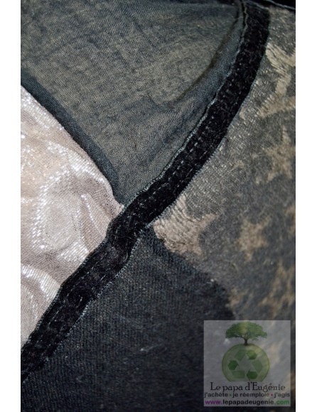 Shanna - foulard rectangulaire - Dame - noir - taille unique