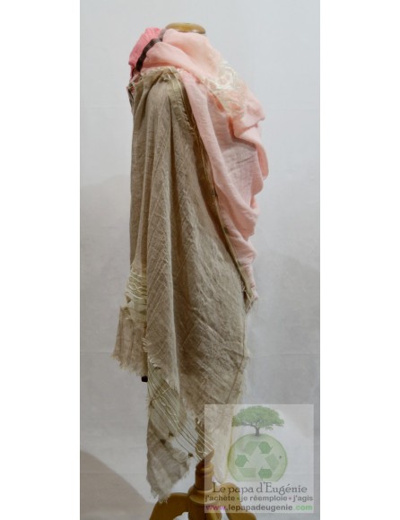 Mon'Isalizou - foulard rectangulaire - Dame - rose - taille unique