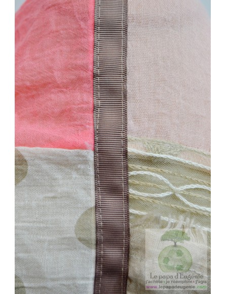 Mon'Isalizou - foulard rectangulaire - Dame - rose - taille unique