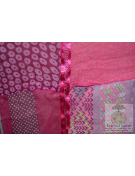 Mon'Isalizou - foulard rectangulaire - Dame - rose - taille unique