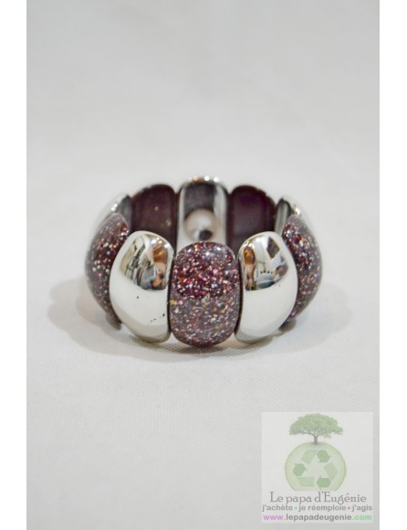 Inconnu - bracelet stretch - Dame - brun-marron - taille unique