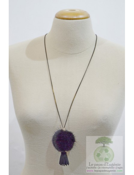 Inconnu - collier - chaine fine - Dame - noir - taille unique