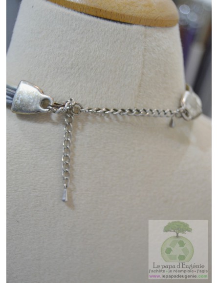 Inconnu - collier ras de cou - Dame - gris - taille unique