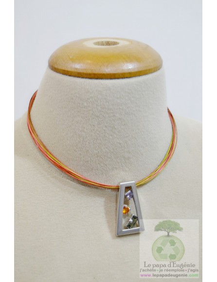 Inconnu - collier ras de cou - Dame - multicolore - taille unique