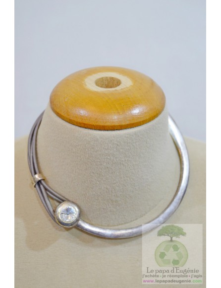 Inconnu - collier ras de cou - Dame - gris - taille unique