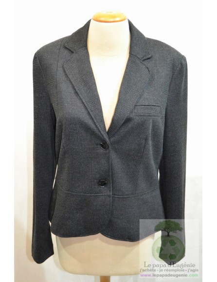 S.Oliver - veste blazer - Dame - gris - L-40 FR-T3