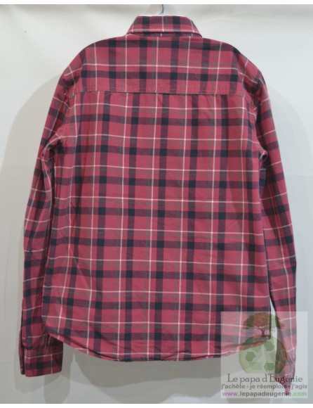 Abercrombie & Fitch - chemise à carreaux - Garçon - bordeau - 13A+