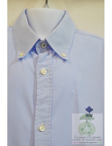 River Woods - chemise - Garçon - bleu - 12A