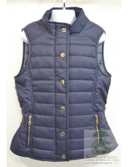 Massimo Dutti - veste doudoune - Fille - bleu - 9A+