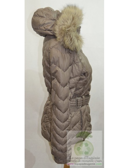 Poivre blanc - manteau doudoune - Fille - kaki - 14A