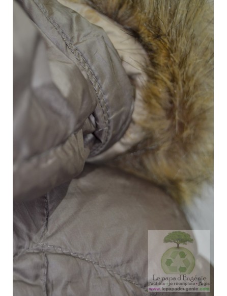 Poivre blanc - manteau doudoune - Fille - kaki - 14A