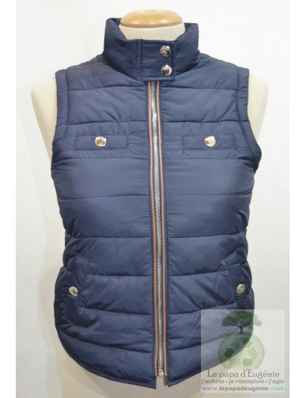 Massimo Dutti - veste doudoune - Fille - bleu - 9A+