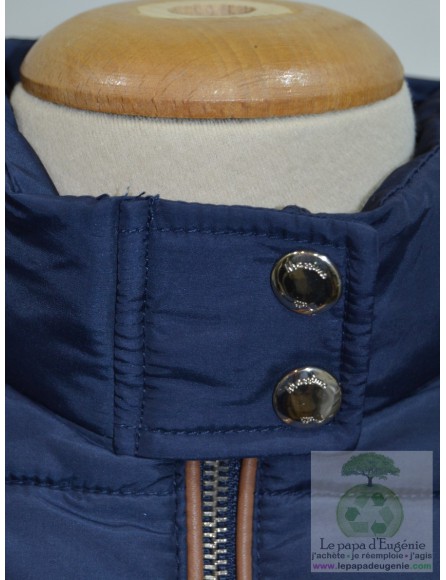 Massimo Dutti - veste doudoune - Fille - bleu - 9A+