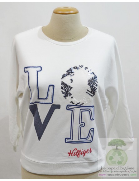 Tommy Hilfiger - sweat - Fille - blanc - 12A