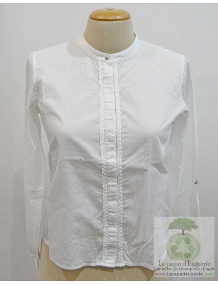 Massimo Dutti - chemisier - Fille - blanc - 11A+