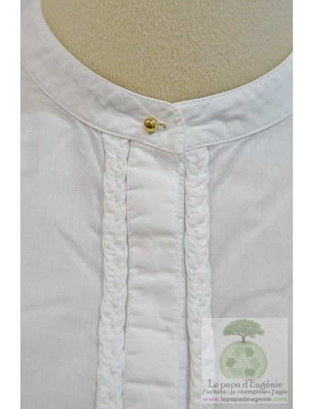 Massimo Dutti - chemisier - Fille - blanc - 11A+