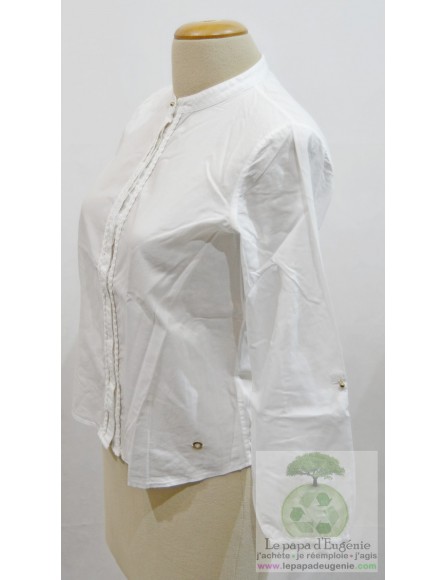 Massimo Dutti - chemisier - Fille - blanc - 11A+