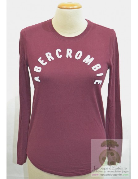 Abercrombie & Fitch - t-shirt - Fille - bordeau - 11A+