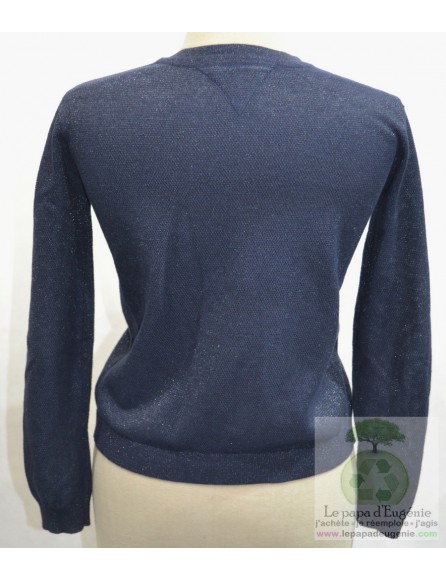 Tommy Hilfiger - cardigan - gilet court - Fille - bleu - 11A+