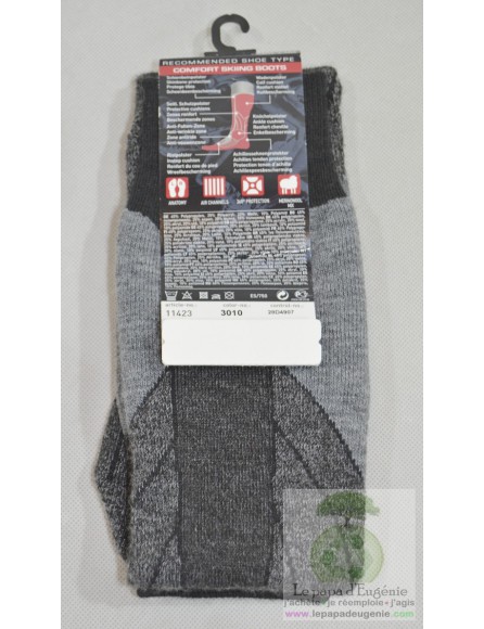 Falke - chaussettes de ski - Fille, Garçon - gris - 31-34