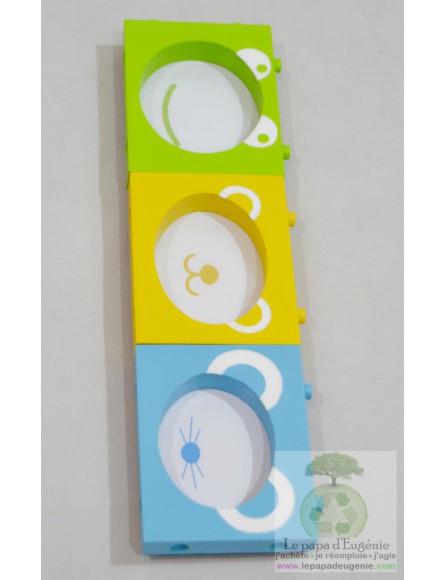 Inconnu - lot de 3 cadres - Fille, Garçon - multicolore - taille unique
