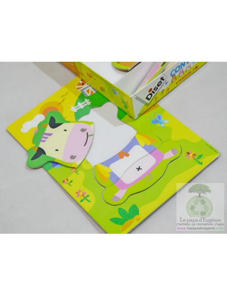 Diset - puzzle en carton - Fille, Garçon - multicolore - 18M+