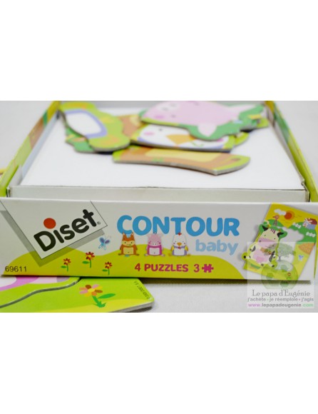 Diset - puzzle en carton - Fille, Garçon - multicolore - 18M+