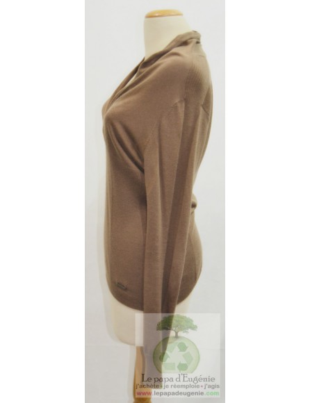 Caroline Biss - pull manches longues - Dame - brun-marron - L-40 FR-T3