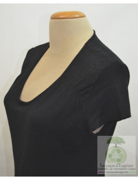 Caroline Biss - pull manches courtes - Dame - noir - L-40 FR-T3