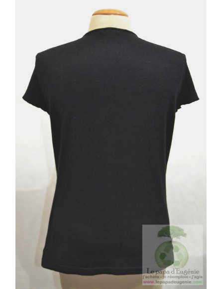 Caroline Biss - pull manches courtes - Dame - noir - L-40 FR-T3