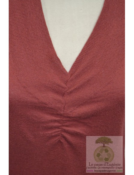 Caroline Biss - pull manches longues - Dame - rouge - L-40 FR-T3