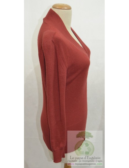 Caroline Biss - pull manches longues - Dame - rouge - L-40 FR-T3