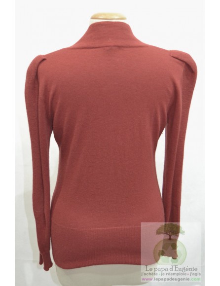 Caroline Biss - pull manches longues - Dame - rouge - L-40 FR-T3