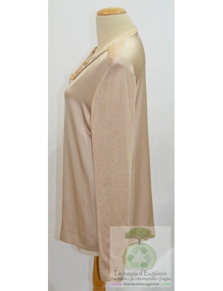 River Woods - blouse - Dame - beige - XL-42 FR-T4