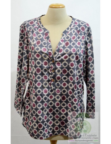 Maison Scotch - blouse - Dame - bleu - XL-42 FR-T4