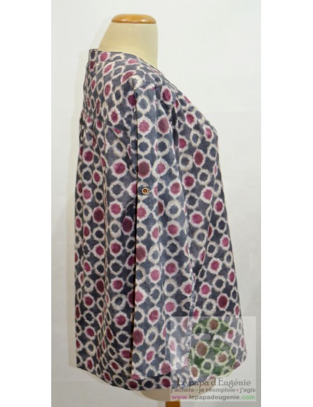 Maison Scotch - blouse - Dame - bleu - XL-42 FR-T4