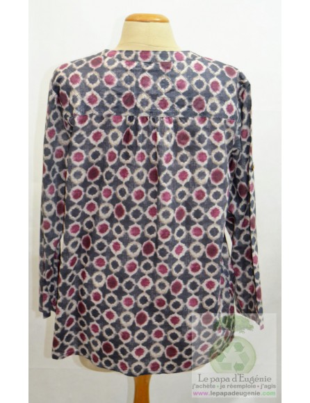 Maison Scotch - blouse - Dame - bleu - XL-42 FR-T4