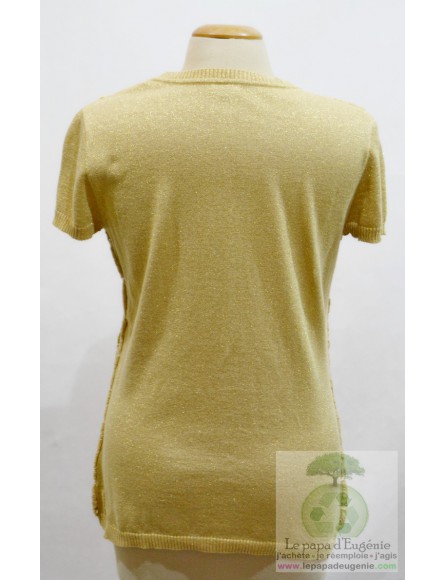 Caroline Biss - top - Dame - or - L-40 FR-T3