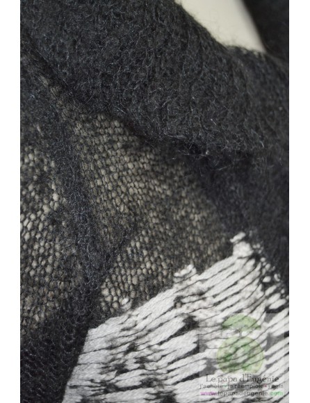 Caroline Biss - cardigan - gilet mi-long - Dame - noir - L-40 FR-T3