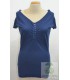 Caroline Biss - top - Dame - bleu - L-40 FR-T3