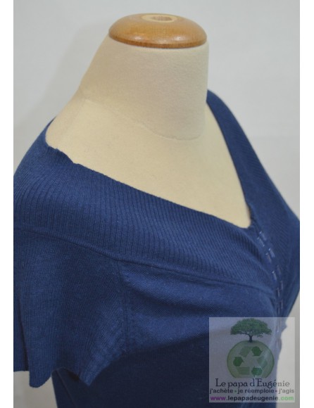 Caroline Biss - top - Dame - bleu - L-40 FR-T3
