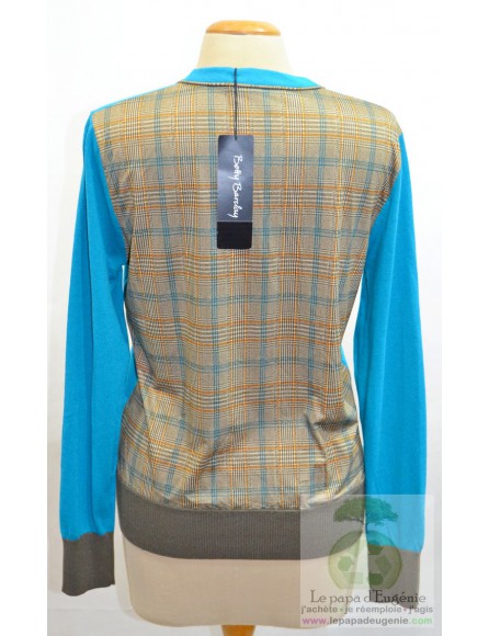 Betty Barclay - cardigan - gilet mi-long - Dame - bleu - L-40 FR-T3