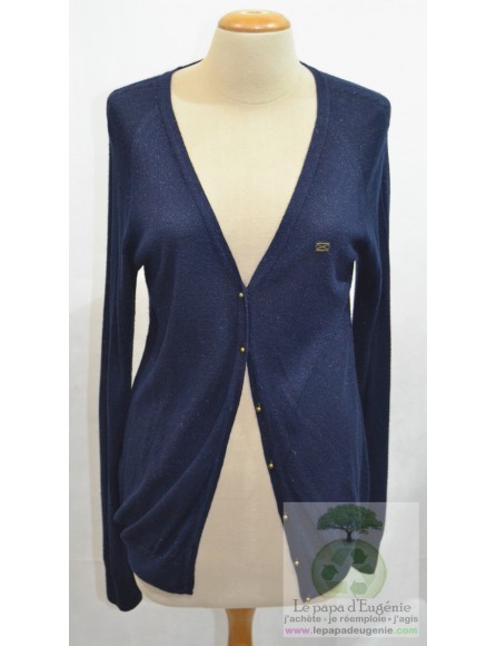 Scapa - cardigan - gilet long - Dame - bleu - L-40 FR-T3