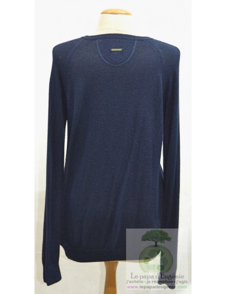 Scapa - cardigan - gilet long - Dame - bleu - L-40 FR-T3